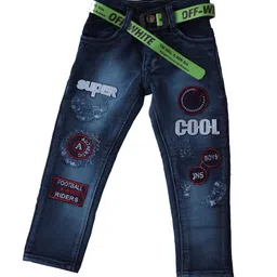 Pro-Ethic STYLE DEVELOPER Boys Blue Jean Mildly Distressed Light Fade Applique Stretchable-image-84