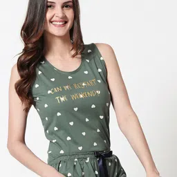 Zeyo Conversational Printed Pure Cotton Night Suit-picture-22
