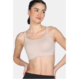 Zivame Zelocity High Impact Quick Dry Sports Bra - Moon Light-picture-37
