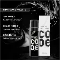 wild stone CODE Chrome & Titanium Combo Perfume Body Spray - For Men image 5