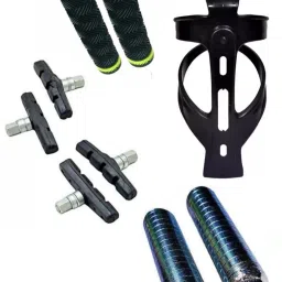 Bicycle Bootle Holder750ml + foot Rest Handle Grip And Brake shoe 4 set combo Bicycle Brake Disk-21