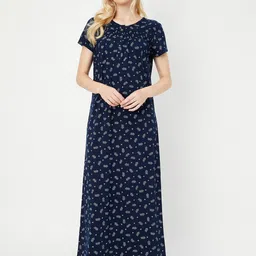 max Floral Printed Pure Cotton Maxi Nightdress-43