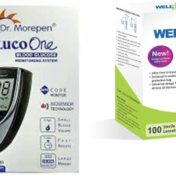 Wellstar BG-03 Glucometer with 50 Strips and 100 Round Lancets Glucometer Lancets-18