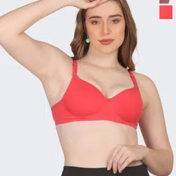 POOJA RAGENEE Pack Of 2 Everyday Bra Non-Wired Full Coverage Lightly Padded-picture-10