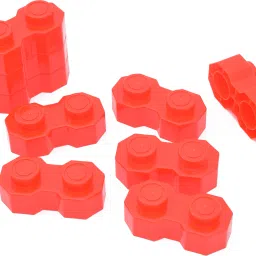 toodles Big Sized Blocks Set - A RED Building and Construction Toy (Pack of 9) image 2