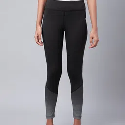 Alcis Women Black & Grey Rapid Dry Printed Cropped Training Tights-image-45