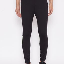 JUMP USA Men Black & Green Solid Tights-image-34