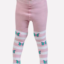 Bonjour Girls Pink & White Barbie Printed Tights-image-31