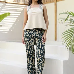 SANSKRUTIHOMES Floral Printed Pure Cotton Night suit-picture-14