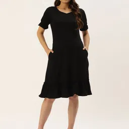BRINNS Black A-Line Dress-image-32