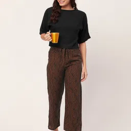 Moomaya Top With Pyjamas Night Suit-image-99