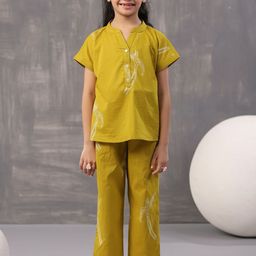 SANSKRUTIHOMES Girls Printed Pure Cotton Top With Pyjamas-picture-35