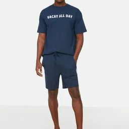 Trendyol Typography Printed Pure Cotton Night suit-image-22