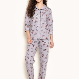 Clovia Printed Cotton Night suit-image-44