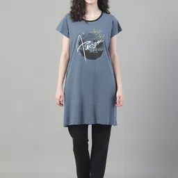 PERFECT LINE Typography Printed Night Suit-image-47