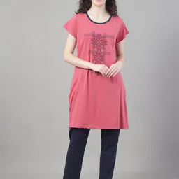 PERFECT LINE Graphic Printed Night Suit-image-32