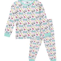 Cub McPaws Girls White & Green Printed Night suit-image-41