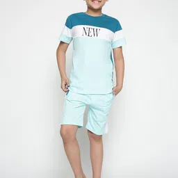 Lil Tomatoes Boys Colourblocked Night Suit-image-9
