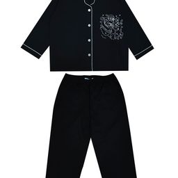 shopbloom Kids Glow In The Dark Printed Pure Cotton Night Suit-image-60