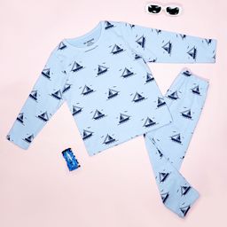 BE AWARA Kids Graphic Printed Pure Cotton T-shirt & Pyjamas-image-61