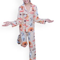 Little Musketeer Girls Conversational Printed Pure Cotton Night Suit-image-55