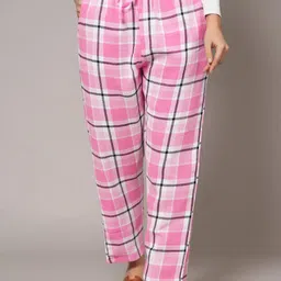 Style Shoes Women Checked Cotton Trousers-image-76