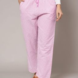 Style Shoes Women Striped Cotton Trousers-image-14