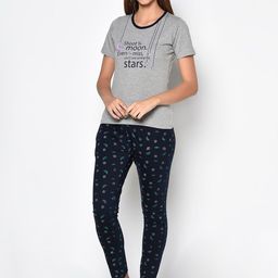 CUSHYBEE Women Grey Printed Night suit-image-60