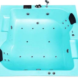 Innovation 6 Feet Combi-Massage Acrylic Bathtub - Cyan Blue Free-standing Bathtub-image-99