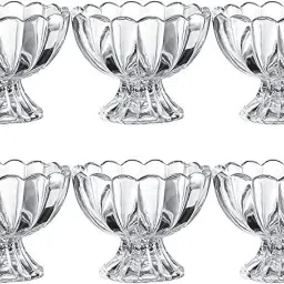 Glass Serving Bowl Glace Ice Cream Bowls Dessert Bowls Sundae Bowls Set 150 ml (6)-image-56
