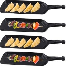 Melamine Bat Platters for Serving Trays for Appetizers, Dessert, Food, Tray, Dish, Plate, Chip & Dip Tray Serving Set-image-73
