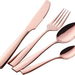 Stainless Steel Flatware Utensils Set Including Steak Knife Fork and Spoon Stainless Steel Cutlery Set-image-0