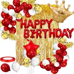 Printed Happy Birthday Decoration kit Combo - 49Pcs for Birthday Decor-picture-20