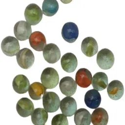 30_Pcs Multicolour Glass Kanche Glass Marble Ball Glass Pabbles Ball-image-74