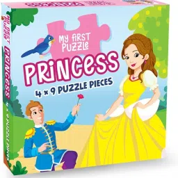 My First Puzzle Princess Interactive Jigsaw Puzzle for 3+ Year Old 9 X 4 Pcs Puzzle Box-image-0