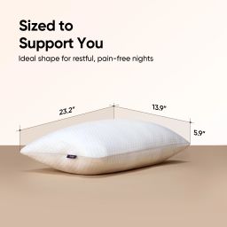 frido Ortho Memory Foam Pillow Memory Foam Solid Sleeping Pillow Pack of 1 image 5