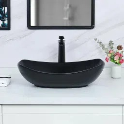 Premium Quality Table Top Wash Basin June 2024 New Latest Black Matt Table Top Basin-image-10