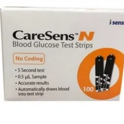 Caresens N (50*2) 100 Glucometer Strips-25