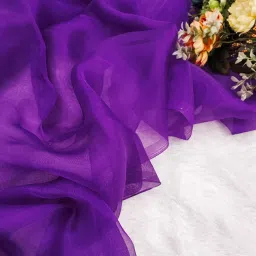 Unstitched Organza Multipurpose Running Fabric Solid-image-10