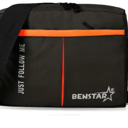 Orange Men Sling Bag Super Sling Bag Men Side bag Massanger Bag Crossbody Bag Black/White-image-38