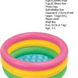 ecom bharat intex INFLATABLE POOL Inflatable Swimming Pool image 2