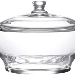 Glass Vegetable Bowl Glass Casserole Deep Round - (2.5 ltr) Oven and Microwave Safe Serving Bowl with Glass Lid (Set of 1) Glass Disposable Ramekin Bowl-10
