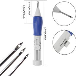 adw craft's Punching Needle Embroidery Kit for Beginners with Fabric, Wooden Frame & Threads image 2