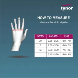 tynor Hand Resting Splint, Beige, Left, Small, 1 Unit Splints image 4