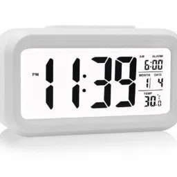 Digital White Clock-13