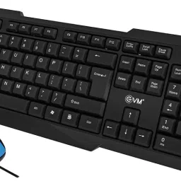 EVM Wired Keyboard Mouse Combo with Adjustable Height & 1000 DPI Wired USB Standard Multi-device Keyboard Compatible with Desktop, Laptop, Mac Led Indicator, 1.2 Cable Lenghth, Smooth keystrokes-19