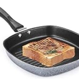 GrillPan Non-Stick /burger/pizza/Grill Pan/Grill Pan Square /Tandoori Tawa Grill Pan 22 cm diameter 1.5 L capacity-picture-20