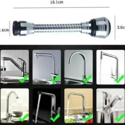 cosware Turbo 360 Faucet Sprayer Water Extender Multiple use in Kitchen Tap Extension Faucet Function Diverter image 2