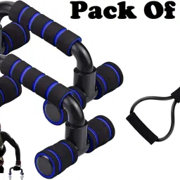 Full Body Workout Combo Of Push Up Stand With Resistance Tube Fitness Accessory Kit Kit-image-24