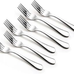 Noodle Master 6-Piece Stainless Steel Dinner Fork Set Stainless Steel Dinner Fork, Salad Fork Set-11